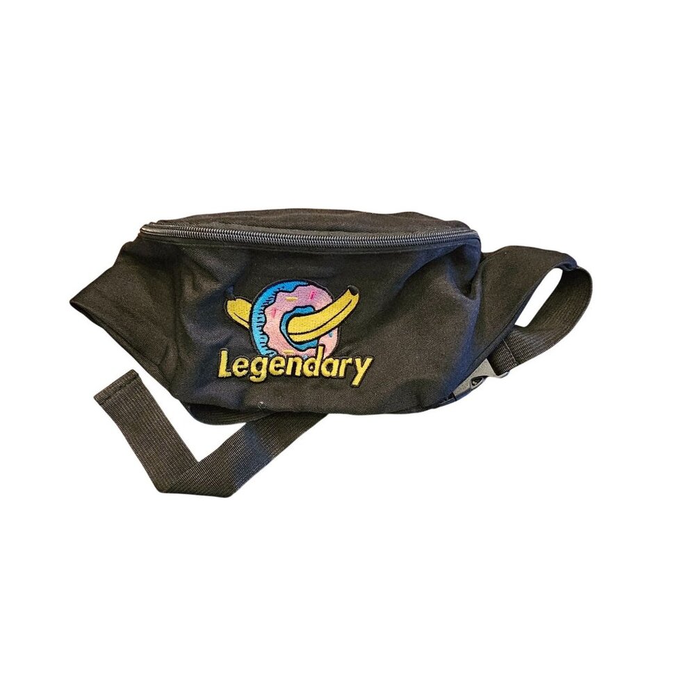 Legendary fanny pack donut banana graphic‎ one size black